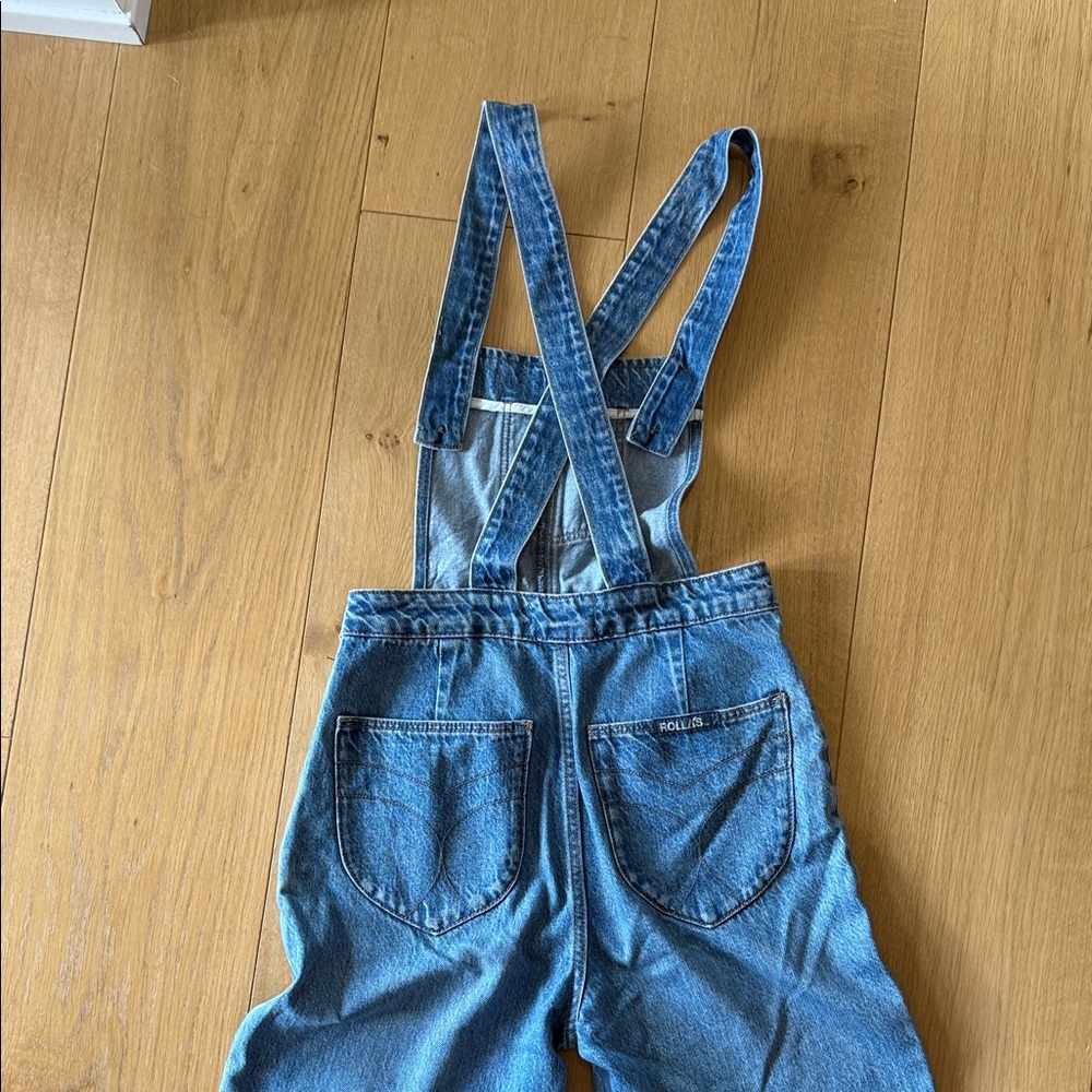 ROLLA'S Blue Retro Wide Leg Jumpsuit Overall - Picture 5 of 8